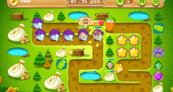 保卫萝卜2第25关怎么过